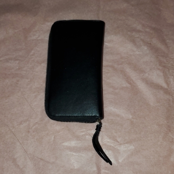 SAM EDELMAN SOPHIA ZIP AROUND WALLET FAUX LEATHE Black - Picture 3 of 7